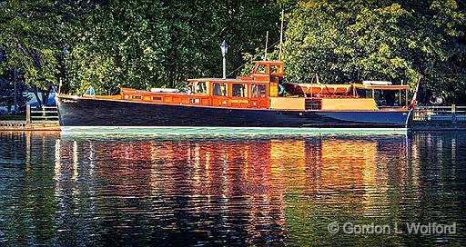 Yacht Dolphin_DSCF4519.jpg - Photographed along the Rideau Canal Waterway at Smiths Falls, Ontario, Canada.